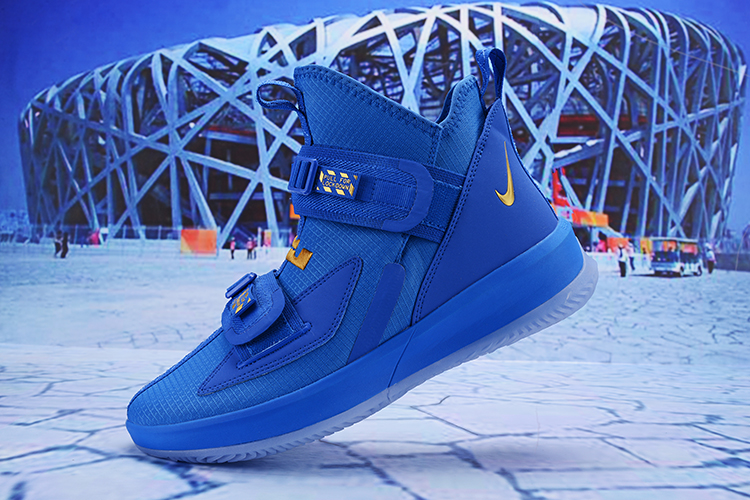 2019 Nike LeBron Soldier 13 Sea Blue Yellow - Click Image to Close